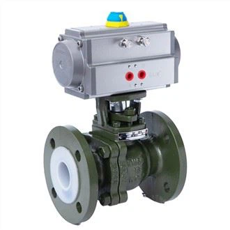 Katup Berjajar Fluor Pneumatik Pada Katup Mati